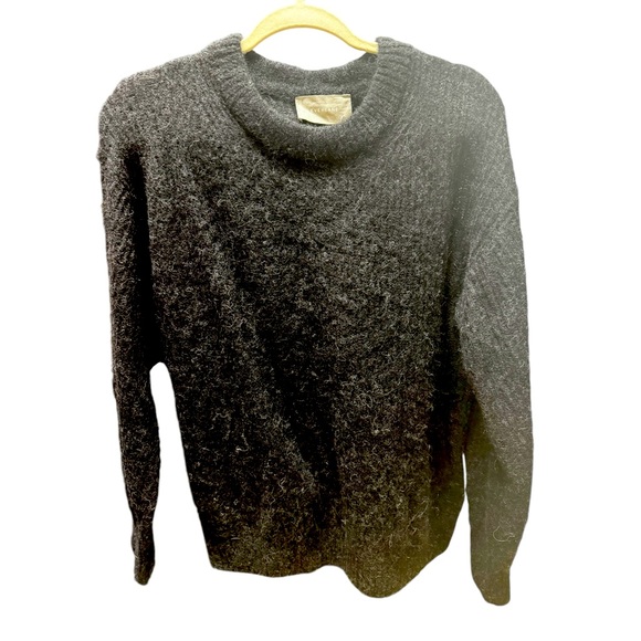 NWT Everlane  alpaca crew heathered black - Picture 5 of 10